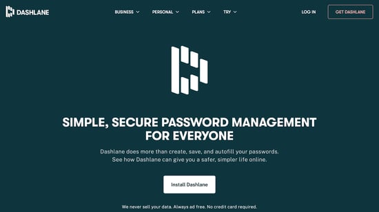 Dashlane password management